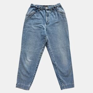 VTG Gloria Vanderbilt High Rise Light Jeans Vintage 90s Mom Tapered Sz 8 10 29